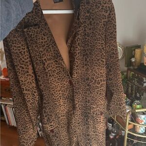 Vintage Jamie Brooke Leopard Print Jacket